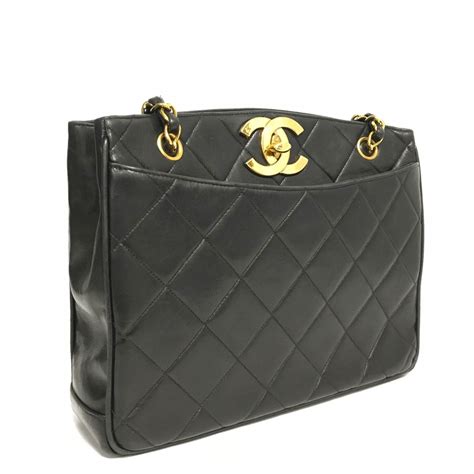 chanel lambskin tote bag.